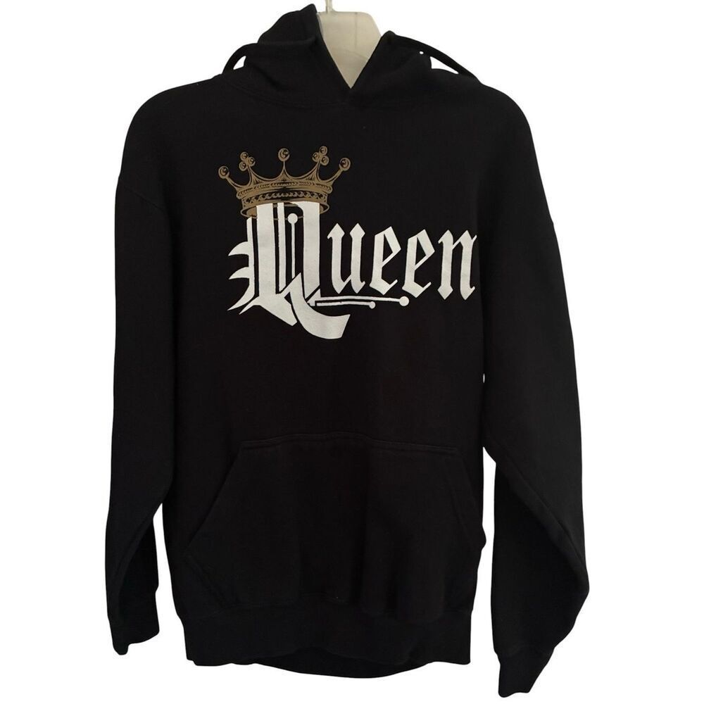 Queen AMS Graphic Black Hoodie Mens Size S (Unisex)